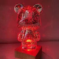 3D Fireworks Bear Lamp