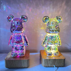 3D Fireworks Bear Lamp